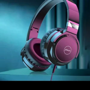 Picun C60 Wired On-Ear Headphones with Mic & Volume Control  Noise Isolating Computer  Wired  Over Ear Aux Jack