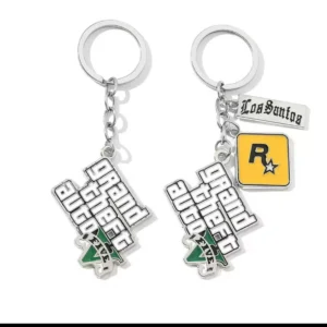 Game PS4 GTA5 Keychain GTA V Grand Theft Auto 5 Star Muti Pendant Keyring For Men Fashion Key Holder Jewelry