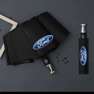 For Ford Mondeo Focus Raptor Puma Edge Explorer Ranger Fusion Kuga Ecosport ST Car Automatic Folding Windproof Sunshade Umbrella