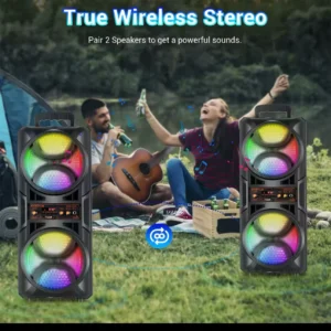 3000W Portable Bluetooth Speaker Subwoofer Heavy Bass Sound System DJ Party Home Outdoor Speakers & Microph